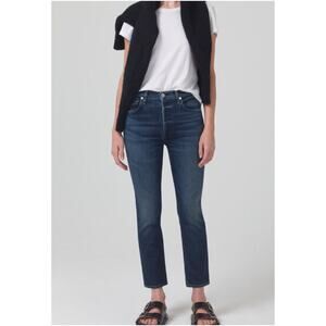 Citizens of Humanity Charlotte High Rise Straight Crop Jeans Size 24